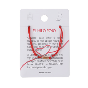 Cavigliera El Hilo Rojo in Acciaio Inossidabile con Filo Rosso Portafortuna, Gioiello Unisex alla Moda per Uso Quotidiano - Product Image 2