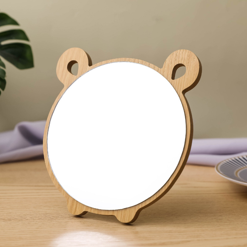 Miroir de maquillage en forme d'ours