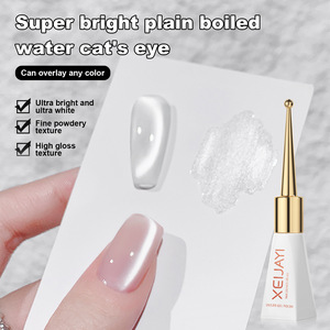<span class=keywords><strong>Esmalte</strong></span> <span class=keywords><strong>de</strong></span> <span class=keywords><strong>Uñas</strong></span> Gel Cat Eye con Cuentas <span class=keywords><strong>de</strong></span> Vidrio, <span class=keywords><strong>Gris</strong></span> con un Toque <span class=keywords><strong>de</strong></span> Blanco, Gel Líquido Cat Eye con Partículas Magnéticas Microfinas - Product Image 1
