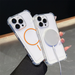 Cover Magnetica Trasparente Antiurto con Airbag per <span class=keywords><strong>iPhone</strong></span> 17 <span class=keywords><strong>Pro</strong></span> Max 17 Air 16 15 14 <span class=keywords><strong>13</strong></span> 12 con <span class=keywords><strong>Protezione</strong></span> Lente - Product Image 4