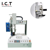I.C.T alta calidad 4, 5 ejes PCB láser automático robótico DIP soldadura Robot máquina de escritorio