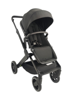 Poussette bébé pleine grandeur, siège réversible 2 sens, pliage rapide en une étape et frein à pied, poussette pliable pour nouveau-né et tout-petit