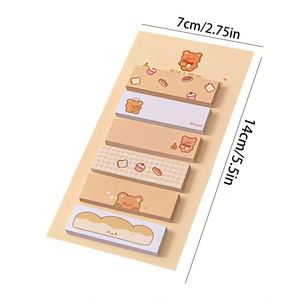 Blocs-notes autocollants de haute qualité à motifs de dessins animés pour l'école et le bureau, étiquettes colorées pratiques, produits en papier, ensemble de papeterie pour étudiants - Product Image 2