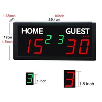 Compteur de points numérique YZ intégré pour le tennis, tableau de scores intérieur pour padel avec mode AD Tiebreak, contrôle à distance et par montre