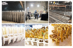 Chaises Chiavari en acier métallique <span class=keywords><strong>de</strong></span> haute qualité, empilables, peu coûteuses, pour banquets, hôtels, salles à manger, mariages, fêtes, vente en gros - Product Image 5