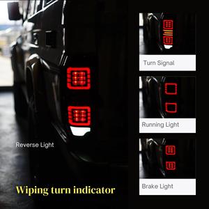 Topkwaliteit <span class=keywords><strong>LED</strong></span> achterlichten voor Toyota LC76 1985-heden. Gemodificeerde achterlichtunit, remlicht, knipperlicht, DRL, dagrijlicht. - Product Image 5