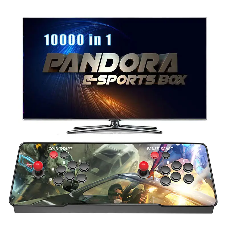 وحدة التحكم الرجعية على الطاولة بألعاب الفيديو ، لعبة Pandora E-Sports HD 18 pro