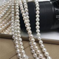 Certifié ZZDIY070 perle d'eau douce 4.0-4.5Mm rond Aaa2 collier de perles d'eau douce en vrac en gros