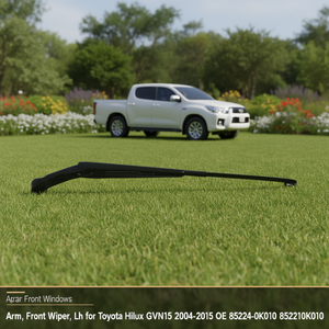 แขนปัดน้ำฝนหน้า ซ้าย สำหรับ Toyota Hilux GGN15 ปี 2004-2015 อะไหล่แท้เบอร์ 85221-0K010 852210K010 - Product Image 3