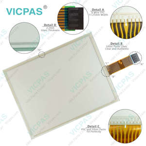 2711P-K10C6B1 2711P-K10C6B2 2711P-K10C6D1 2711P-K10C6D2 Protection <strong>Board</strong> &amp; Membrane <strong>Keypad</strong> &amp; Plastic Housing &amp; Touchscreen &amp; <strong>LCD</strong> - Product Image 6