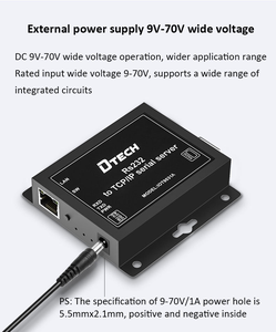 เหมาะสำหรับเซิร์ฟเวอร์อนุกรม TCP IP คุณภาพสูงของ Dtech รองรับ OEM ODM ตัวแปลงอนุกรมเป็นอีเธอร์เน็ตแบบอุตสาหกรรม POE - Product Image 5
