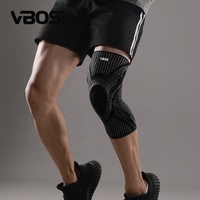 Genouillères de compression médicales professionnelles VBOSi 4467 avec stabilisateurs latéraux et coussinets de gel rotuliens pour le soulagement de la douleur et l'entraînement