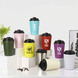 Custom Logo 12oz Stainless Steel Vacuum Tumbler Double Wall <b>Insulated</b> <b>Coffee</b> <b>Mug</b> Leak Proof Travel Cup - Product Image 3