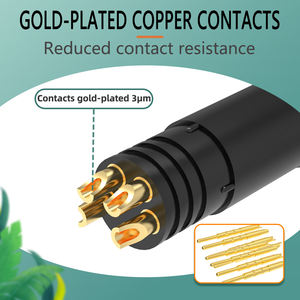 ฉนวนกันความร้อนตัวผู้ตัวเมีย4พิน M8กันน้ำได้แกนยาง IP67 - Product Image 5