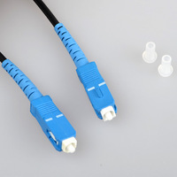 Cable de Fibra Óptica Monomodo SC-SC 9/125um para Telecomunicaciones, Cable de Fibra Óptica Simplex para Exteriores de 1-500m GJXFCH FRP