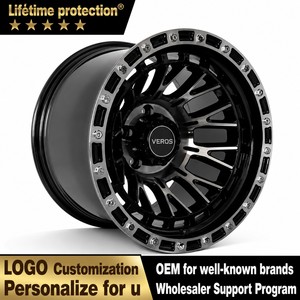 Jantes tout-terrain VEROS à décalage négatif -44 <span class=keywords><strong>4x4</strong></span>, 15 pouces pour pick-up 5X114.3 6X139.7 - Product Image 1