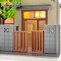 Hongda 2023 nouveautés mini maison de poupée maison de poupée en bois bricolage kit de maison de poupée miniature avec cache-poussière