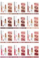 Kits Lèvres Véganes 3-en-1 Marque Blanche – Gloss, Crayon à Lèvres et Huile à Lèvres – Ensemble Maquillage Lèvres Mat – Combo Rouge à Lèvres, Crayon et Gloss