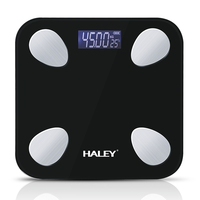 Balance connectée intelligente Bluetooth pour la mesure de la graisse corporelle, marque privée HALEY Stock Supply, pour importateurs mondiaux de produits de fitness