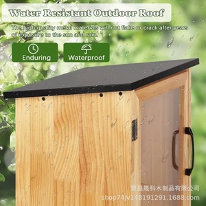 Wooden Book Box Solid Wood <b>Wall</b> <b>Mounted</b> Outdoor <b>Storage</b> Organizer Rectangle Shape Sk-113 - Product Image 4