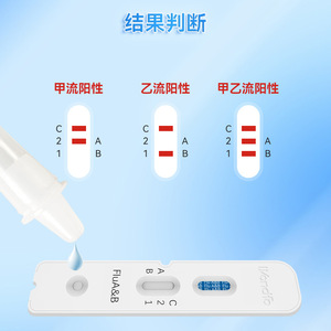 Kit de détection de l'influenza A et B Wondfo, bandelette de test antigénique, 1 unité, certifié CE, test diagnostique pour le virus de la grippe - Product Image 5