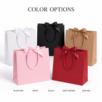 Sacs cadeaux INS classiques minimalistes avec lamination, export transfrontalier, ruban à nœud doré estampé, emballage pour cadeaux d'entreprise avec corde