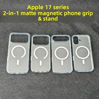 Étui de protection transparent à absorption magnétique et bords souples avec fond rigide pour 17 Pro/16 Pro Max/15 Plus Beer Set