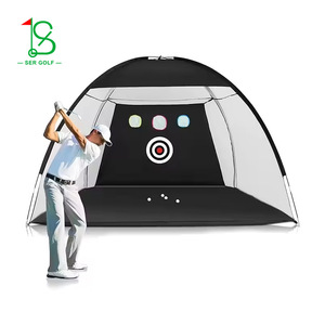 Red de Práctica de Golf para Interiores y Exteriores, Jaula de Entrenamiento de Swing con Objetivo, Malla de Fibra de Vidrio SE-108 - Product Image 3