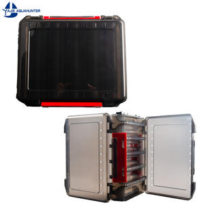 Nouvelle boîte à appâts de pêche en plastique Double face <span class=keywords><strong>Big</strong></span> 10 et 14 intervalles Boîte de gabarit de calmar Boîte de pêche aux crevettes en bois - Product Image 4