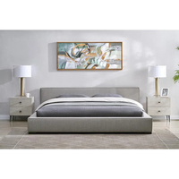 Cabrio-Klapp bett mit modernem Design und Stoff polsterung Platzsparendes MDF-Schaum material aus Sperrholz für Schlafzimmer möbel