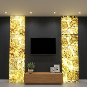 Revêtement mural en PVC mince et flexible translucide effet pierre, motif floral moderne, idéal pour la décoration intérieure d'appartements et de gymnases - Product Image 5