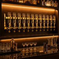 Distributeur de parfum rotatif doré à 12 têtes / Machine de remplissage d'huiles essentielles pour bar à parfums de mariage