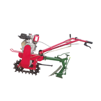 Matériel agricole : Mini-motoculteur à essence pour le labour et le travail du sol, équipement de motoculture rotative sur chenilles