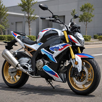 Moto de course haute performance à essence, refroidie par huile, 223cc, 6 vitesses, 140 km/h, avec suspension inversée