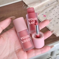 Velvet Mist - Crème à lèvres liquide multi-usage - Texture boue - Gloss à lèvres minéral - Couleur nude à faible saturation - Gloss à lèvres soyeux et lisse