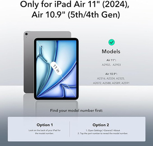 Pour <span class=keywords><strong>iPad</strong></span> <span class=keywords><strong>Air</strong></span> 11 2024 M2 pur Transparent TPU tablette couverture quatre coins antichoc étui transparent - Product Image 3