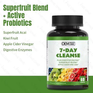 Cápsulas Detox <span class=keywords><strong>de</strong></span> 7 Días <span class=keywords><strong>de</strong></span> Marca Privada, Mezcla <span class=keywords><strong>de</strong></span> Superfrutas, <span class=keywords><strong>Vinagre</strong></span> <span class=keywords><strong>de</strong></span> <span class=keywords><strong>Sidra</strong></span> <span class=keywords><strong>de</strong></span> <span class=keywords><strong>Manzana</strong></span>, Enzimas Digestivas para Bajar <span class=keywords><strong>de</strong></span> Peso - Product Image 2