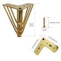 Vente en gros usine : Pieds de support en métal pour canapé d'extérieur, meuble TV, table d'appoint, quincaillerie de mobilier, design moderne, triangle creux dissimulé