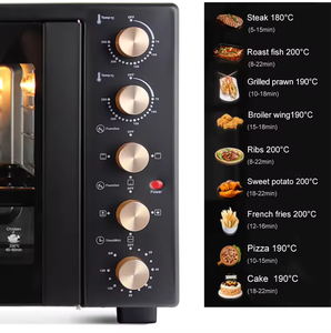 Factory Wholesale Stainless Steel Large Capacity Oven Toaster Oven With Rotisserie and Convection Oven With Hot Plate - Product Image 3