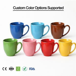 Mug en céramique Bestro personnalisé en usine, logo promotionnel, mug à café personnalisé 500 ml, passe au micro-ondes, mug cadeau émaillé - Product Image 3