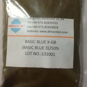 Colorantes catiónicos turquesa X-GB 100% básicos azul 3 para acrílico fibras de lana y seda de fibra de cáñamo de bambú de madera papel de mosquito