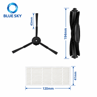 Pièces de rechange pour aspirateur robot compatibles avec Proscenics M7 Pro M8 Pro, kit de filtres, brosse latérale et brosse principale