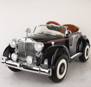 Retro vintage typ Ein-zu-eine <span class=keywords><strong>2</strong></span>,4G Bluetooth fernbedienung kinder elektrische auto für baby. - Product Image 3