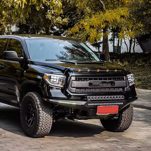 도요타 툰드라 2014-2021 핫 세일 4x4 픽업 자동차 액세서리 볼 바와 함께 앞 범퍼 블랙 스테인레스 스틸 앞 범퍼 - Product Image 6