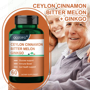 Ceylon parabola Bitter Melon <span class=keywords><strong>Ginkgo</strong></span> Vegan suplemen 60 Kapsul <span class=keywords><strong>Softgel</strong></span> dukungan glukosa meningkatkan usus kesehatan antioksidan - Product Image 4