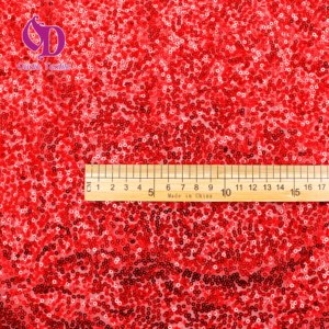 100% Polyester Klassieke 3Mm Pailletten Geborduurde Stof Lovertjes Borduurwerk Gaas Voor Bruiloft Bekleding Jongens Accessoire - Product Image 2