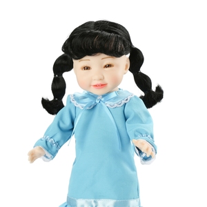 Poupées réalistes en vinyle PVC personnalisées pour les petites filles, cadeau d'anniversaire, poupées noires reborn avec une peau douce et des cheveux peignés - Product Image 6