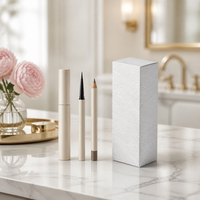 FUSSEN - Caja de Cartón Plegable de Lujo con Logotipo Personalizado al por Mayor, Diseño de Impresión Mate Rosa para Embalaje de Joyería y Cosméticos