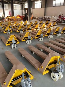 Transpaleta manual Manual <span class=keywords><strong>3T</strong></span> con altura de horquilla 80-200mm Ruedas de PU/nailon Capacidad de 3000kg Terreno rugoso y todo terreno - Product Image 5