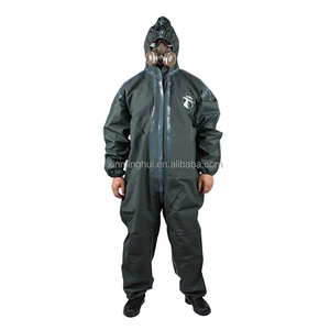Combinaisons de sécurité antistatiques en PVC résistant aux acides haute performance avec capuche intégrée pour la <span class=keywords><strong>protection</strong></span> chimique ISO - Product Image 1
